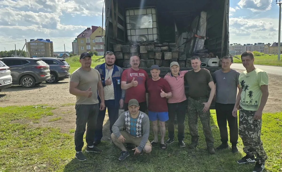 Встреча с бойцами группировки войск «Бахмут» в Нурлате